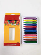 12Colors Wax Crayon Do not Dirty Hands Washable Crayons Drawing Painting Crayon Sticks Colored Wax Crayons Art Supply