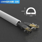 1PC 3/5M Self-Adhesive PVC Cable Management Strip Decorative Wire Protection Strip Suitable for Covering Wires on Walls Floors