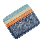 Genuine Leather Card Holder Slim Business Card ID Holder Credit Card Case Thin Small Wallet for Men Cardholder Sticker Black