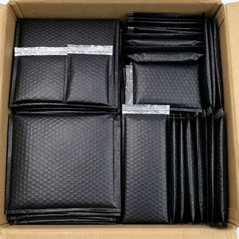 50/1Pcs New Shipping Bags Black Foam Envelope Bubble Mailers with Different Specifications Send Packaging Soft Envelope