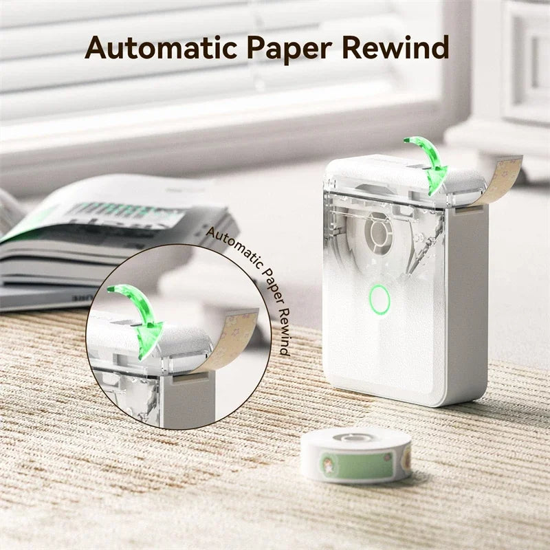 NIIMBOT D110 Upgraded Version Thermal Label Printer Mini Portable Name Tag Label Maker With Tape for Office Home Kitchen School