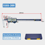 SHAHE Large Screen Digital Caliper 150/200/300mm Stainless Steel Calipers Measuring Tool Electronic Micrometer Caliper
