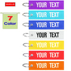 Customized Key Chain Tag Motorcycle Outboard Double Sided Embroidered Keychain