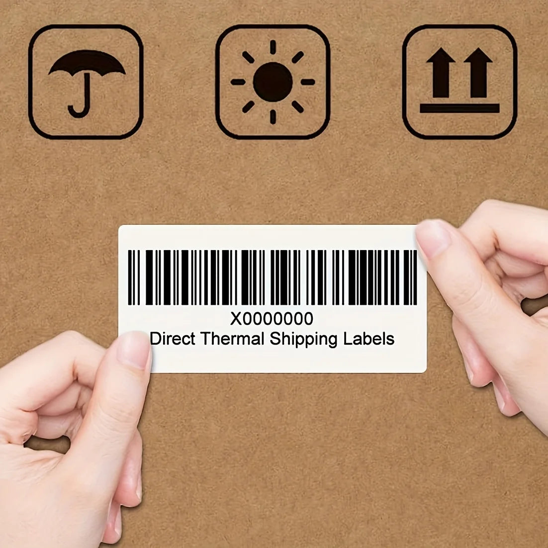 700pcs 50X30mm Perforated Direct Thermal Labels Ink-Free Barcode Stickers for Shipping Address Inventory Desktop Label Printer