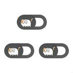 3pcs Camera Cover Webcam Cover Slide Web Camera Privacy Protector Sticker Cartoon Kitten Camera Cover for Laptop