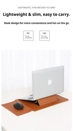 PU Leather Laptop Computer Sleeve Case Bag Stand Cover Pouch Man Women 13 14 15 15.6 16 inch for Macbook Air Samsung HP Lenovo