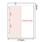 A5 Denim-Style D-Ring 3-Ring Binder – Expandable 80-100 Pages, PU Leather Photo/Card Organizer with Multi-Pocket PP Inserts