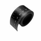 Black Magnetic Border Ruler with Both Inches and Centimeters Dual Scale Flexible Ruler Measuring Tool Magnetic Flexible Ruler