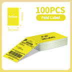 100 Sheet Phomemo A6 Size Shipping Labels 100x150mm Thermal Label Stickers Roll for PM-241BT/D520/246S Waybill Printer Labeler