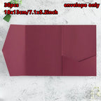 30pcs 18x13cm Green Envelopes for Wedding Invitation Small Business High-grade 250g Paper Stationery Supplies Storage Bag