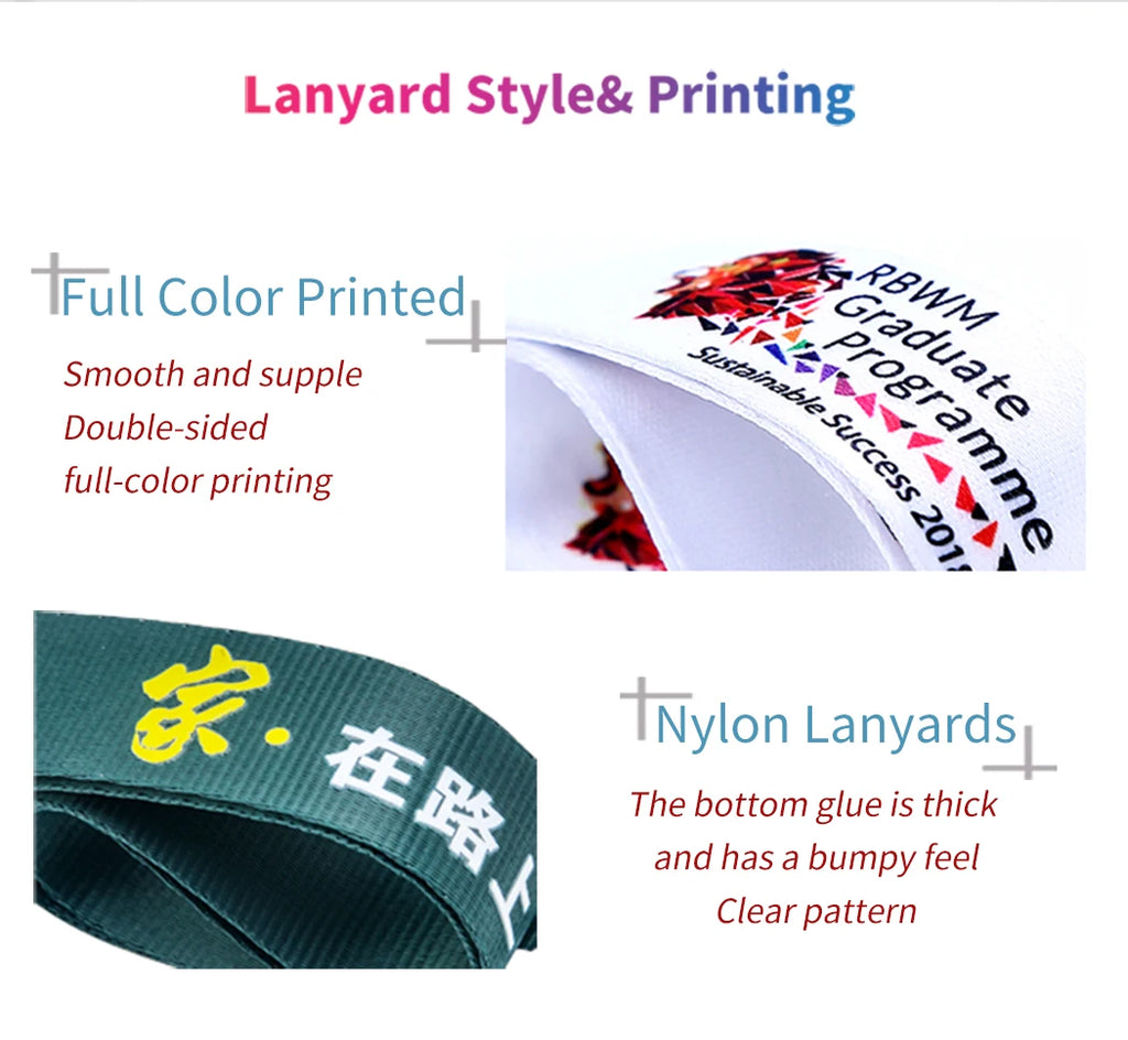 Beautiful And Glossy Nylon With Logo Printing, Suitable For Hanging Necks At Business, Office, School And Exhibition Events