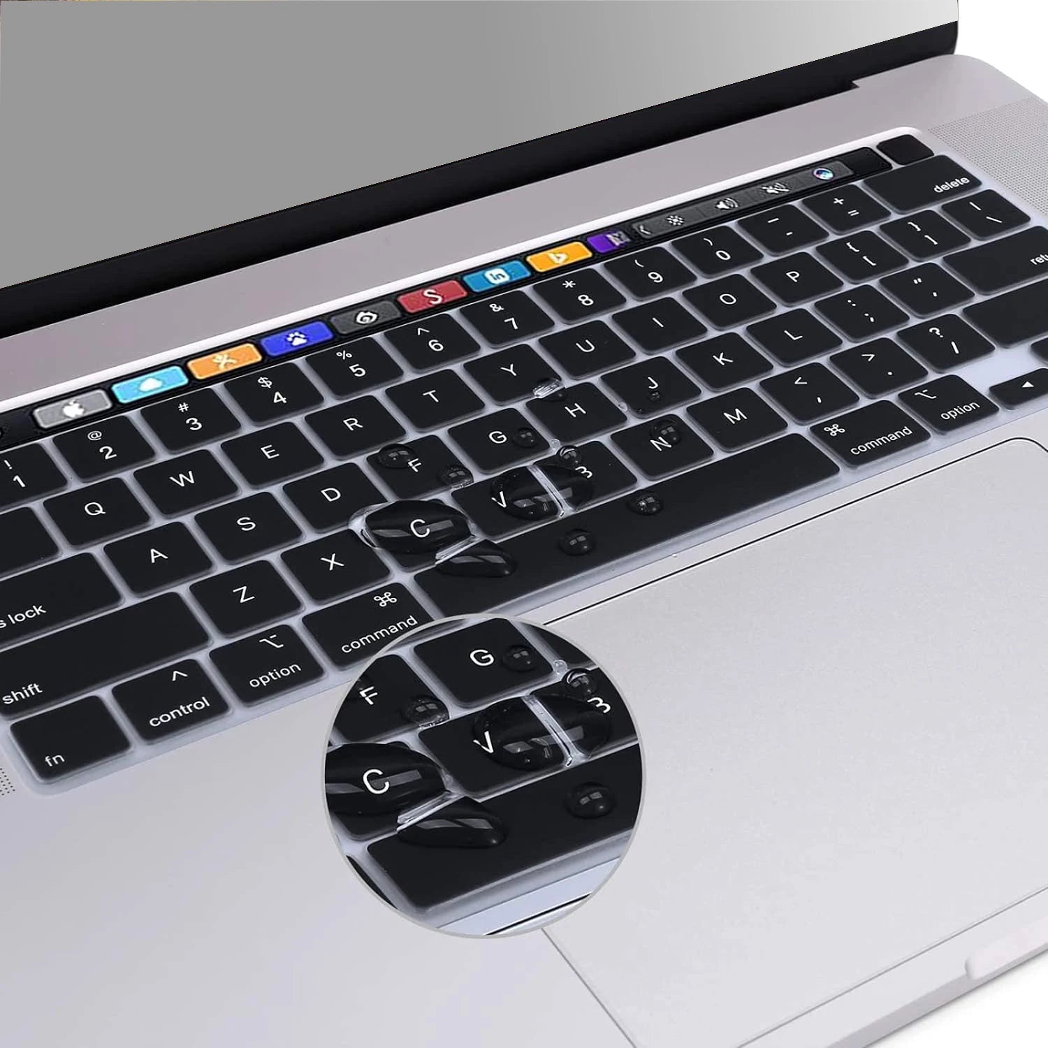 Compatible with MacBook Pro 13 Keyboard Cover A2289/A2338/A2251&MacBook Pro 16 Keyboard Cover A2141 Thin Protector for Touch Bar