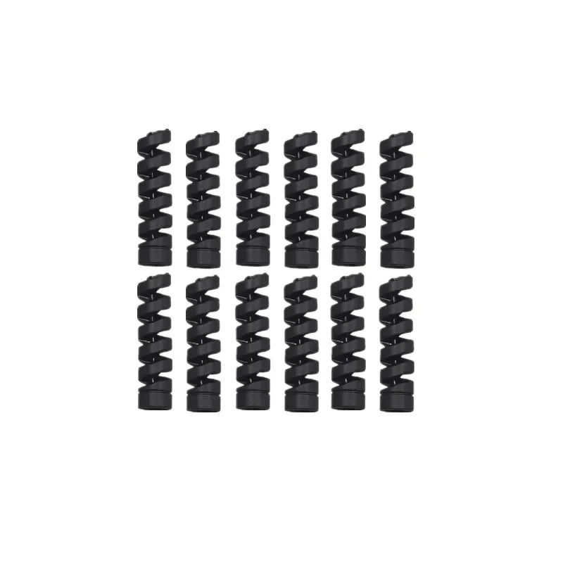 12PCS Charging Cable Protector Cover USB Cable Earphone Wire Spiral Cord Protector for IPhone 13 Samsung S21 Xiaomi Poco Cable
