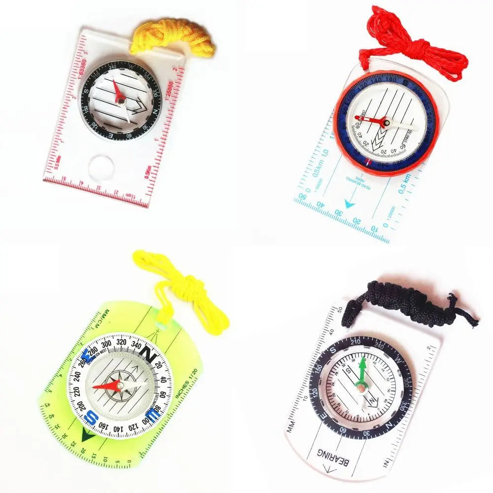 Compass Navigation Map Reading Scouts Camping Hiking Scale Ruler Outdoor Orienteering Tools