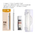 M&G All-in-One Compass Multi-Functional Professional Drawing Tool for Middle & High School Students Stylish Mechanical Design