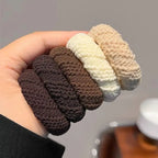 5Pcs/Set Thickened Women's Hair Ties High Horse Tail Hair Bands Rubber Bands Elastic Hair Ropes Durable Hair Ties Accessories