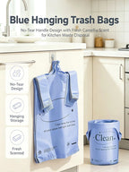 200pcs Heavy Duty Vest Trash Bags with Handles, Thick Disposable Plastic Garbage Bags for Home Bathroom & Kitchen
