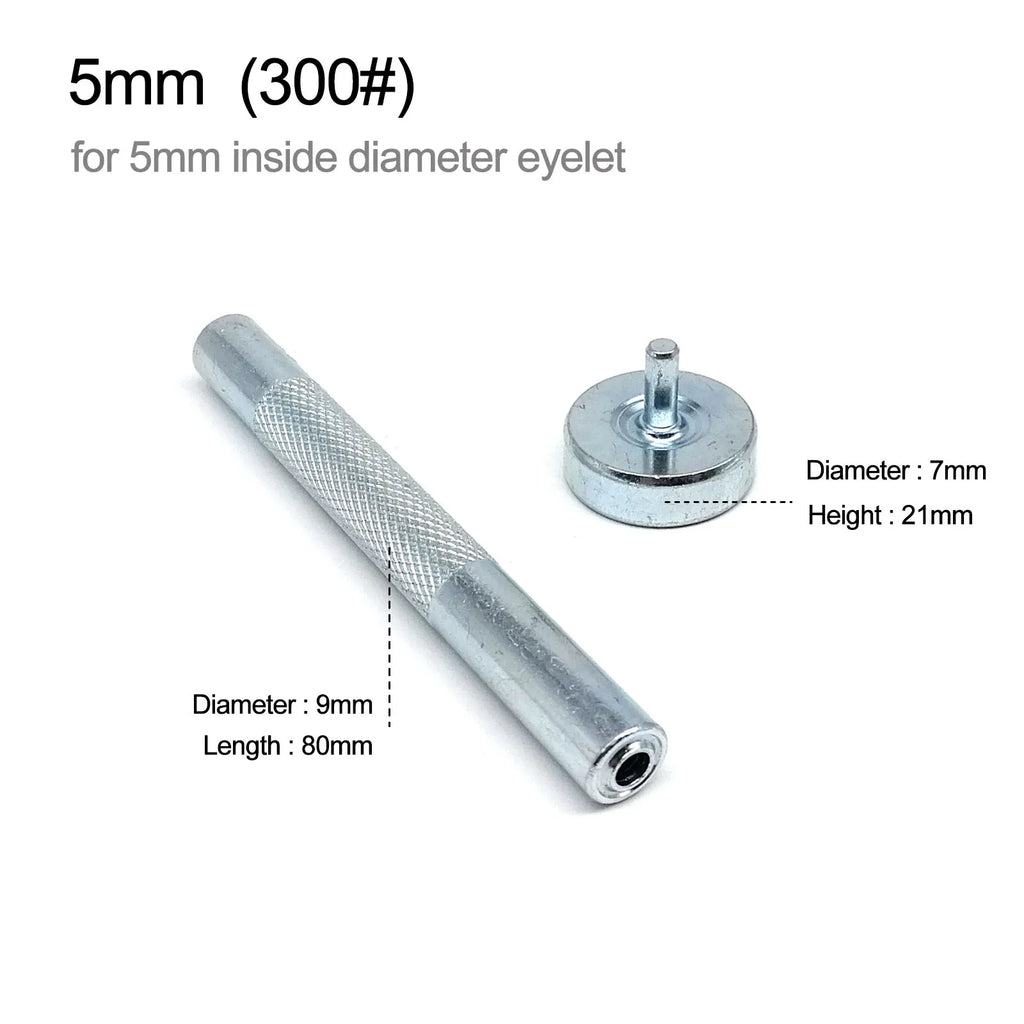 1mm to 20mm Metal Eyelets Grommet Mold Ring Air Hole Rivet Installation Punch Tool DIY Handmade Accessories High Quality Steel