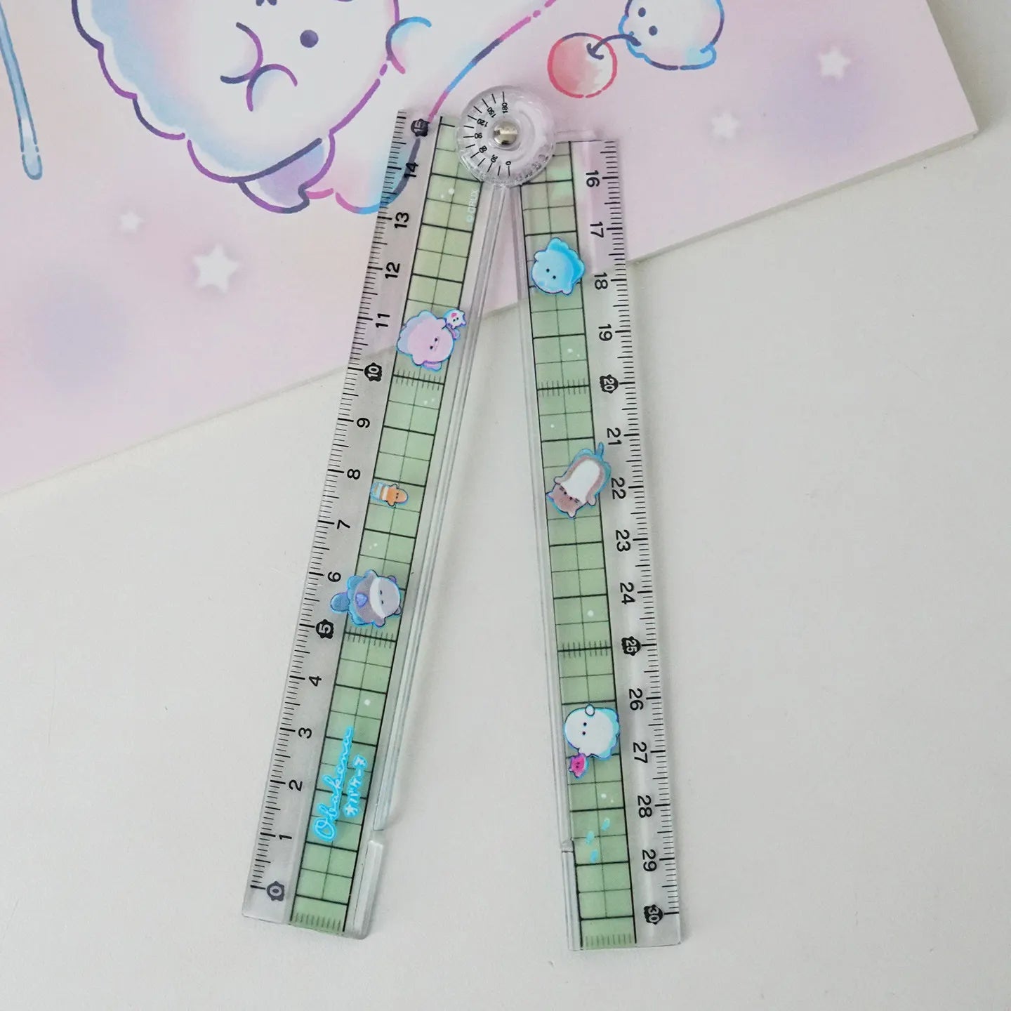 High Quality Folding Ruler Flexible and Portable Clearly Marked Scale Lightweight Measuring Tool Ideal for School & Office Needs