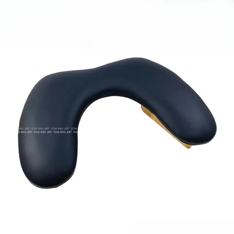Nail Arm Rest with Rotating Phone Holder, Arm Rest for Nails Tech, PU Leather Nail Tech Arm Rest, U-Shaped Hand Rest