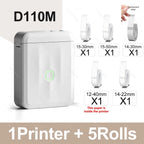 Niimbot D110 Label Printer Bluetooth Mini Adhesive Portable Smart Label Maker UV Without Ink For Office School Labeling Machine