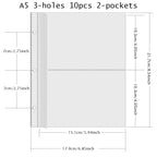 3-Ring A5 Binder Photo Album Photocard Holder Scrapbook with Cotton Padding, High-Gloss Surface for Pokemon Yu-Gi-Oh Card Album