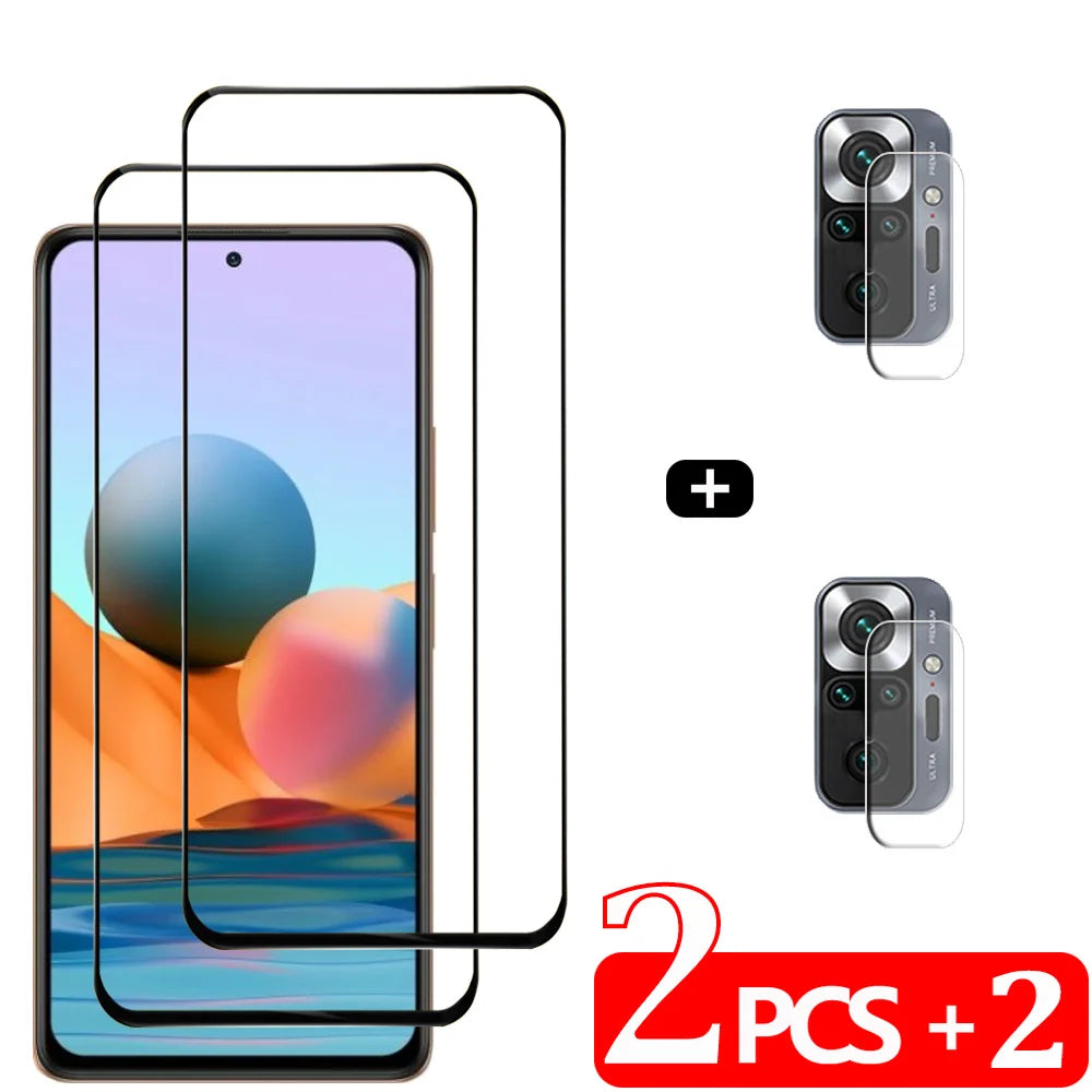 Pelicula, Front Tempered Glass For Xiaomi Redmi Note 15 14 10 11 12 13 Pro 5G Screen Protectors Redmi Note 12S 11S 10S cristal templado Note10 S protector pantalla Note11 verre trempé Redmi Note12 Pro Plus Camera Film
