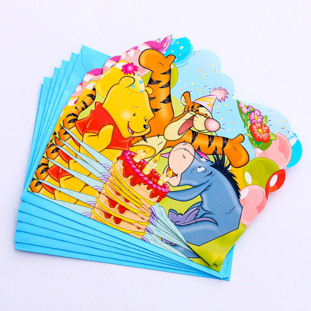 Winnie The Pooh Birthday Party Decoration Plates Napkins Table Cover Balloons Banner Baby Shower Serves 10 Guests Baby Shower
