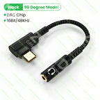 USB Type C 3.5 Jack HiFi Earphone Adapter USB C to 3.5mm Headphones AUX Audio Adapter Cable For iPad Pro Samsung Huawei Xiaomi