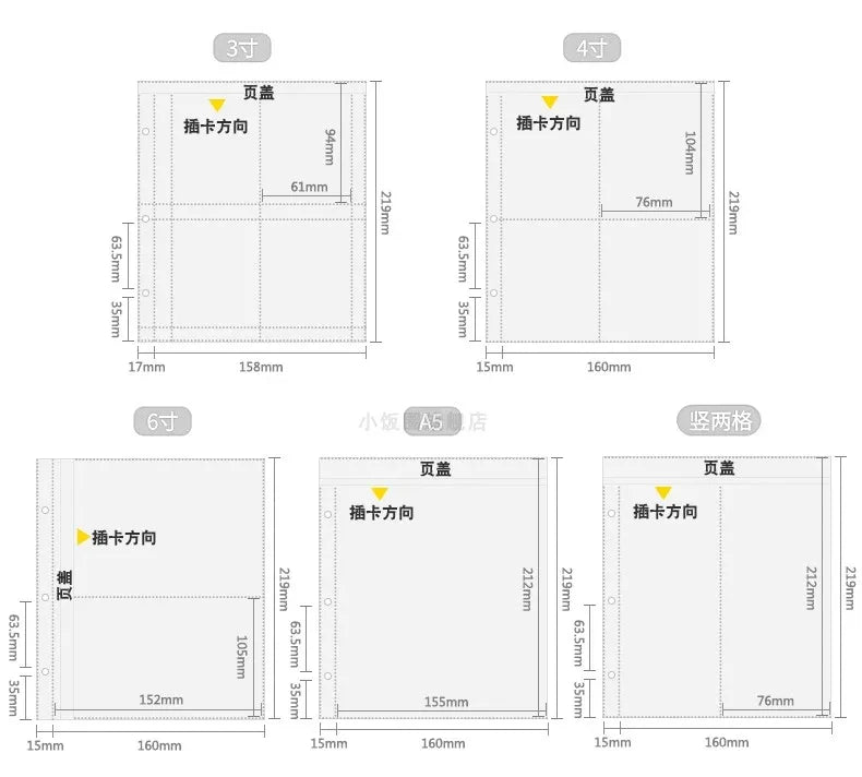Big A5 Photocard Binder Magnetic D 3 Rings 4Grid Collect Book Kpop Photo Album PU Leather Photo Holder Korean 포카 바인더
