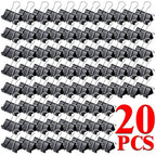 10-50PCS Foldback Clips Multi-Purpose Paper Clips Metal Binder Clip Office Clip Black 15mm for Paperwork Office Home Kitchen