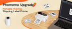 Phomemo M421 Label Printer 4x6 Shipping Thermal Label Maker Compatible with Phone & PC Portable Bluetooth Printers for Package