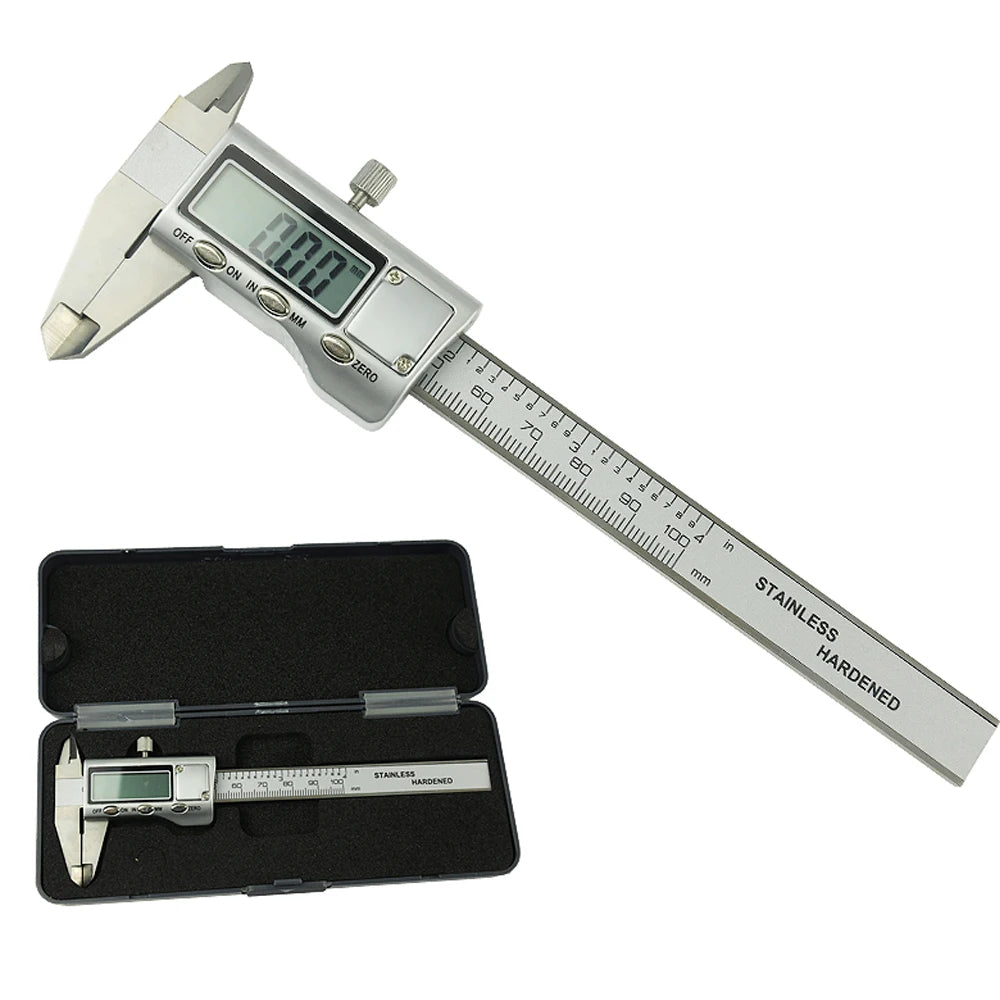 Pocket Digital Caliper 0-100mm 150mm Stainless Steel Metal Casing Digital Vernier Caliper Measuring Gauge