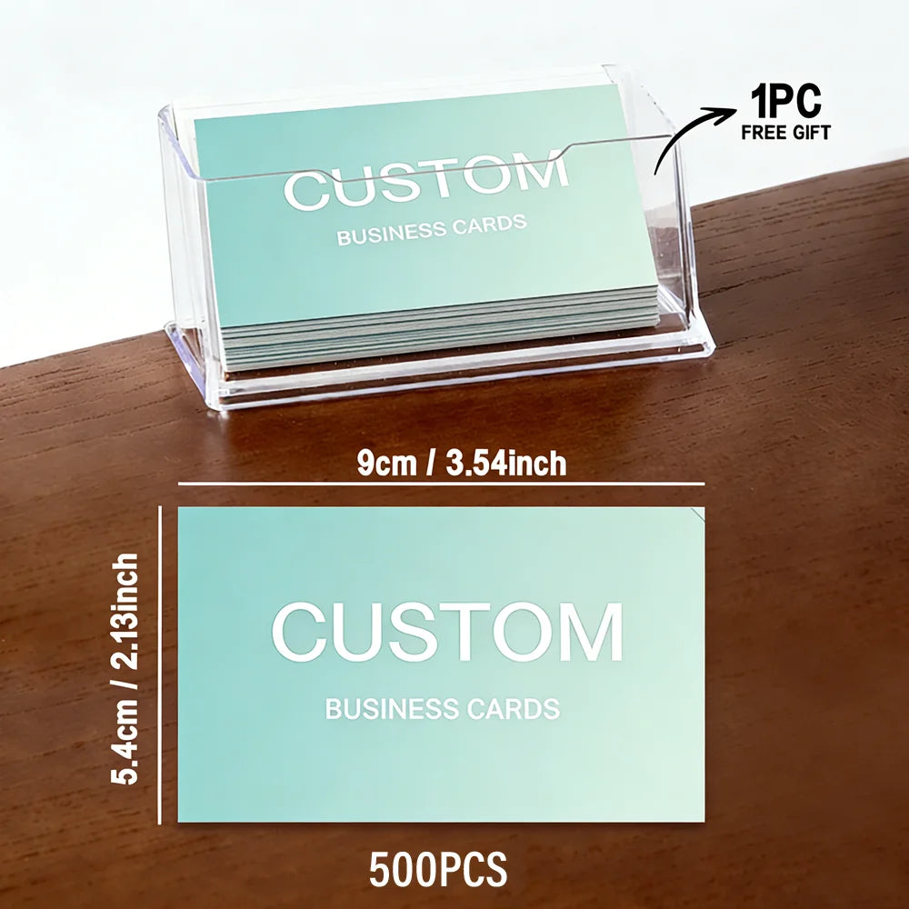 200pcs, Custom Business Cards/Cards, Desktop Business Cards, Thank You Cards, Waterproof Surface