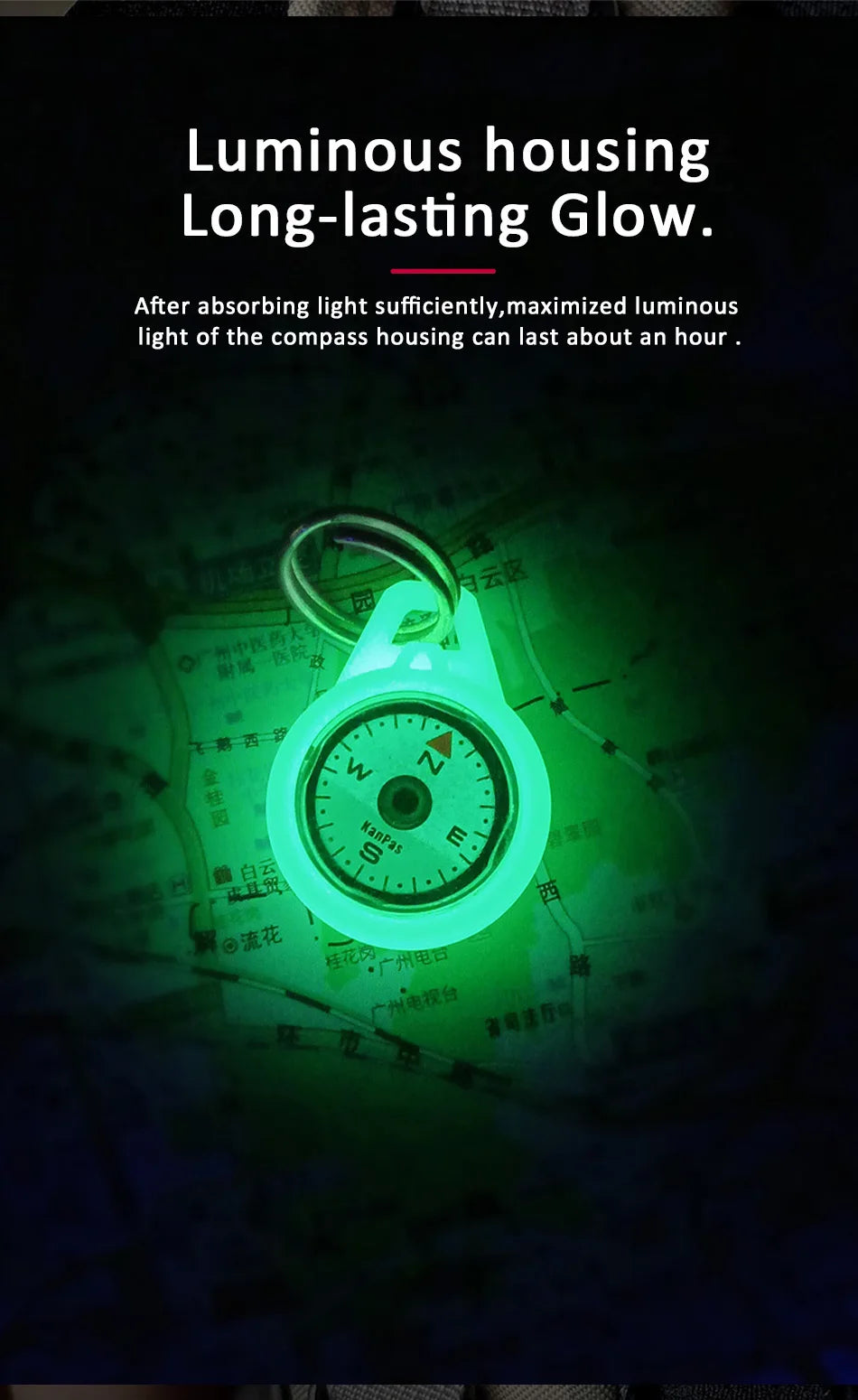 Kanpas EDC Outdoor Compass with Luminous / High Quality Compass / Outdoor Compass / Adventure Compass / K18 / K25