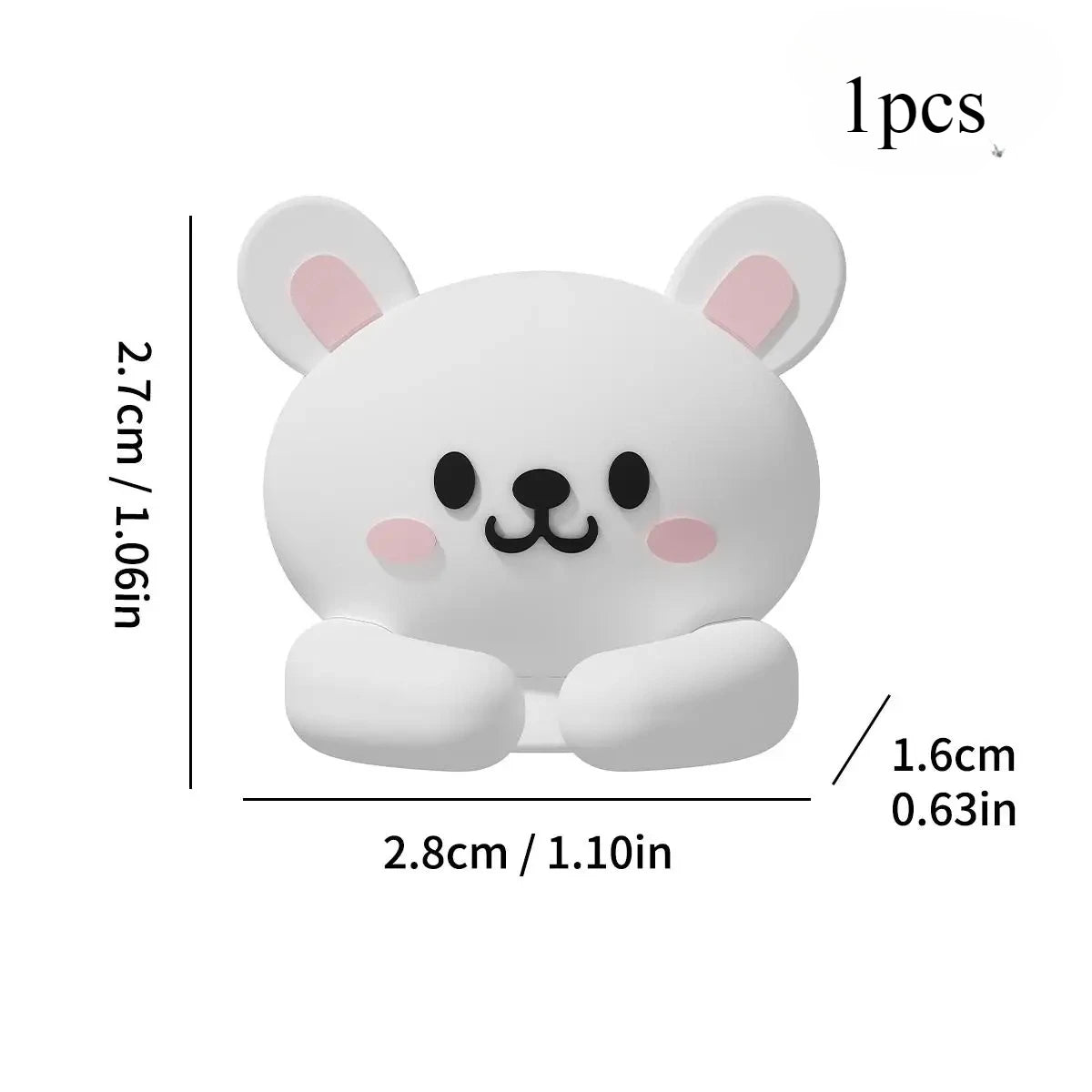 Cute Cartoon Desktop Cable Organizer Managers Self-Adhesive Winder Wire Cord Management Earphone Data Cable Clips Holder