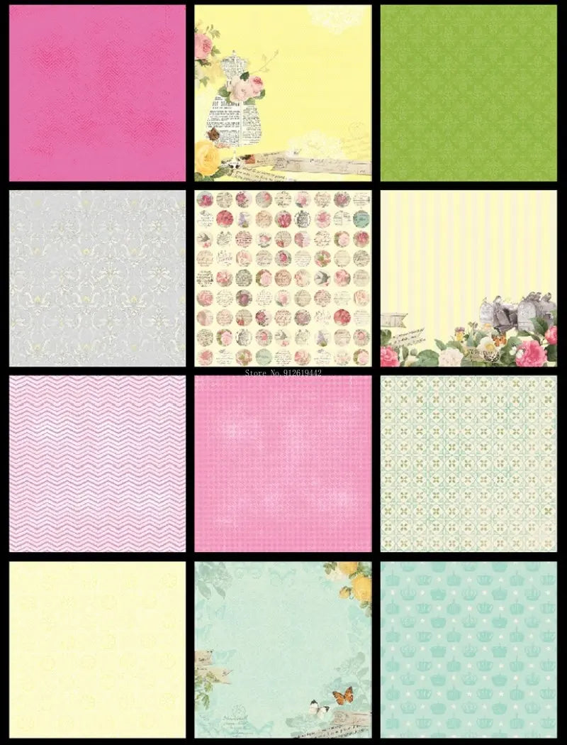8cun Thick Background Paper Cardstock Paper DIY Scrapbook Holiday Greeting Card Handmade Ledger Scrapping Decoration Paper