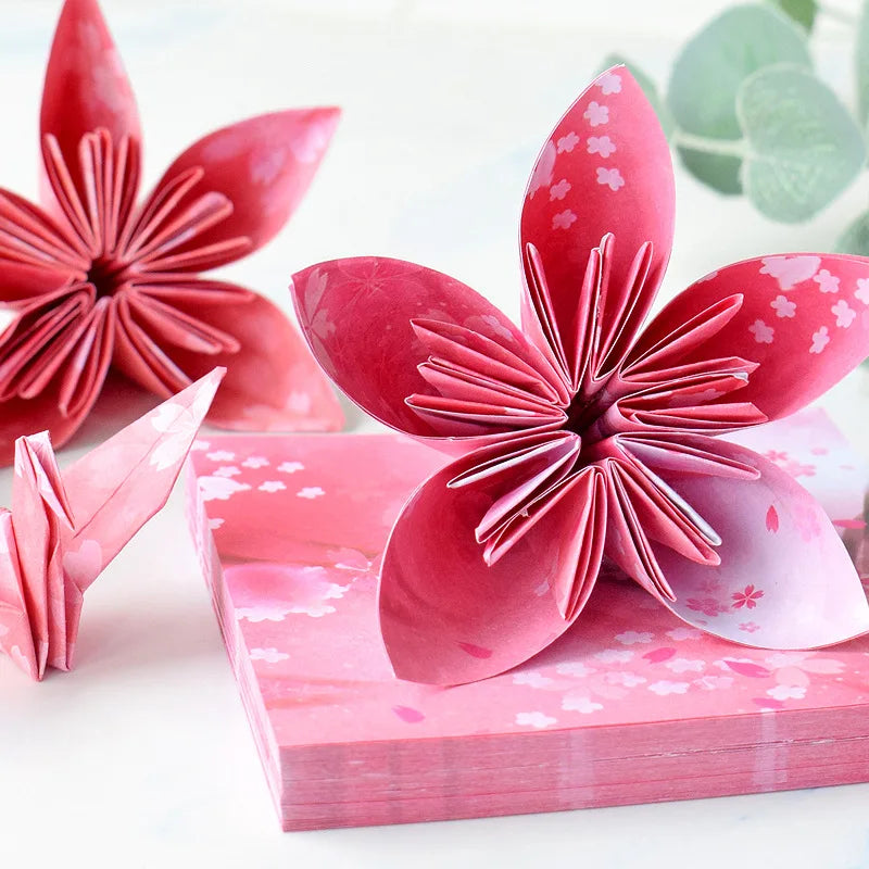 400Sheets Origami Paper Craft Folding Lucky Wish Paper Crane Craft Double Sided Folding Lucky Wish Paper DIY Color Scrapbooking