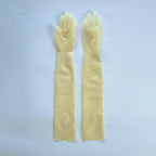 Stylish Unisex Latex Long Gloves - Durable, Natural Material, Versatile Use