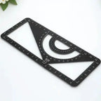 Drawing Measurement Ruler Set Aluminum Alloy Professional Geometry Triangle Straightedge Protractor School Office Stationery
