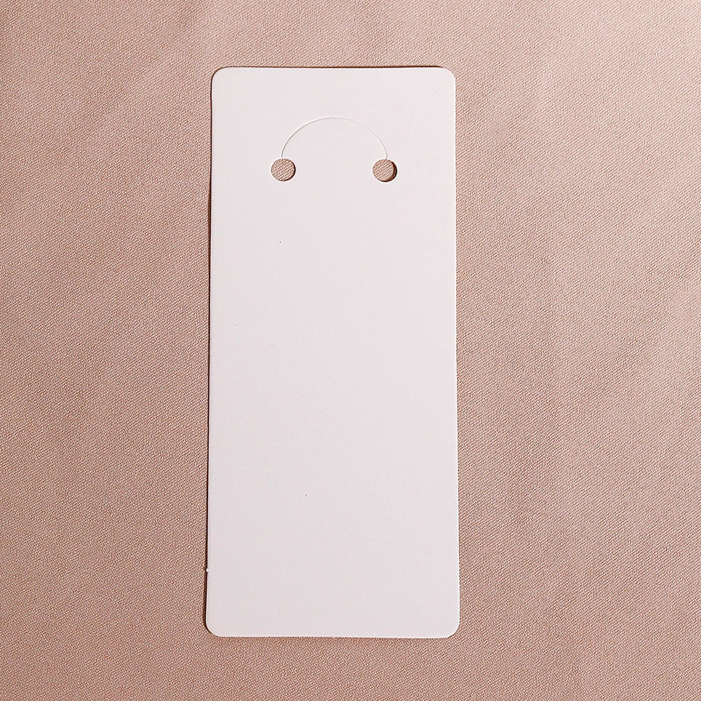 50pcs/lot Muti-size Keyrings Paper Cards White Black Packing Cards for Jewelry Keychain Display Cards Holder Retail Price Tags