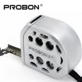PROBON Auto Lock Measuring Tape, Metal Body Tape Measure with Bottom Magnetic Base, Washable, Wear-Resistant & Shockproof, Smoot