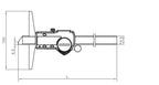 SHAHE Depth Vernier Caliper Micrometer 150/200/300 Mm Digital Vernier Caliper Stainless Steel Electric Digital Depth Gauge