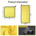 3-30PCS Car Nano Ultra Fiber Cloth Towel Microfiber Car Wash Towel Coral Fleece Towel Car Care Clean Cloth for Car Home Living