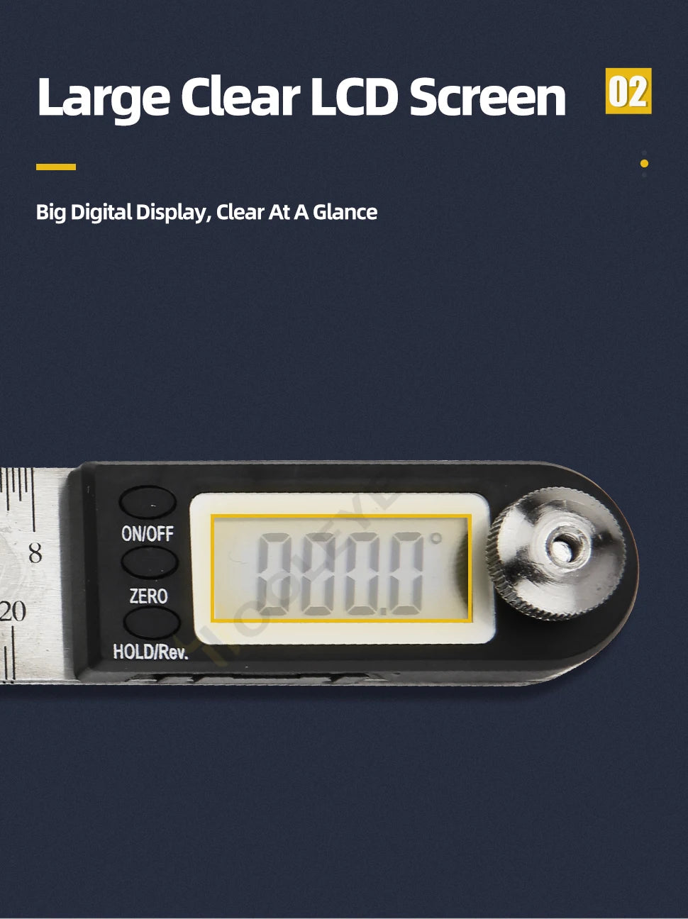 Electronic Digital Display Angle Ruler 360 Degree Woodworking Measuring Angle Instrument Protractor Angle Meter Goniometer