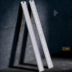 2.5mm Thick 50cm Stainless Steel Ruler Metric Inch Straightedge for Woodworking Construction Drafting Teaching and Measuring