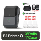 P2 Thermal Wireless Label Printer 20-58mm 2 inch Portable Bluetooth Sticker Mini Printer Price Tag Barcode Label Maker DIY