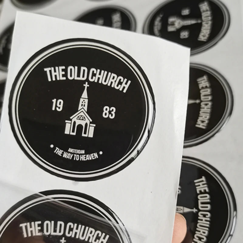custom dome epoxy resin sticker 3D gel logo crystal label transparent brand clear personal silion vinyl self-adhesive waterproof