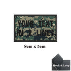 1PC Custom Name Patch Stripes Badge 10X2.5CM,8X5CM,10X4CM, 8X2.5CM,12X2.5CM,15X5CM,20X7CM, Iron On Hook Loop camouflage