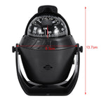 Navigation Pivoting High Precision LED Light Pivoting Compass Navigation Electronic Compass for Marine Boat Car